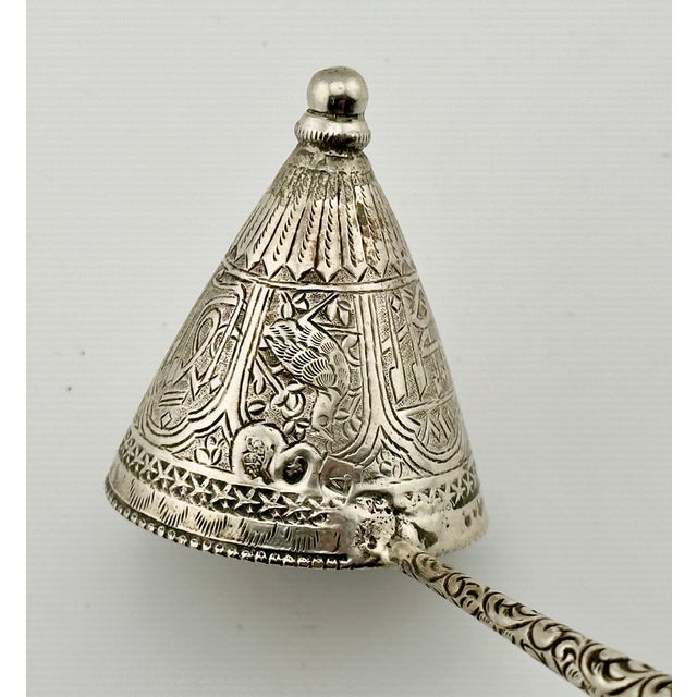 Silver Early 20th Century Interesting Hand Made Repurposed Antique Sterling Items Created Candle Snuffer - One of a Kind For Sale - Image 8 of 18