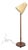 Floor Lamp in Birch and Brass from Nybro Svarveri, Sweden, 1940s For Sale