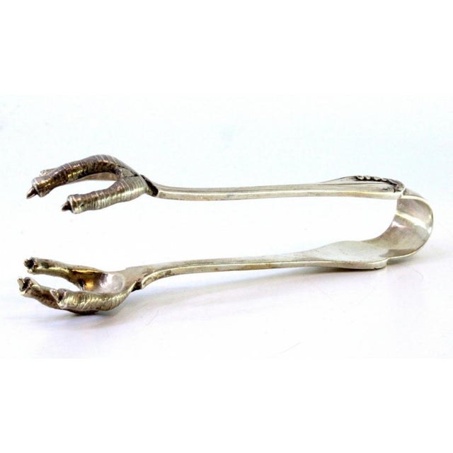 Silver Revealed Claws Ice Tongs For Sale - Image 6 of 8