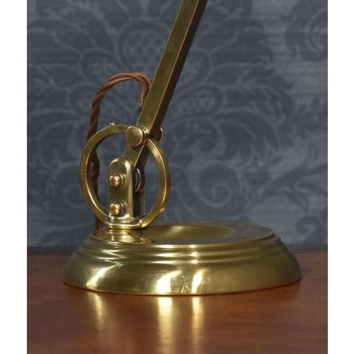 Brass Bankers Desk Lamp, 1920s For Sale - Image 3 of 5