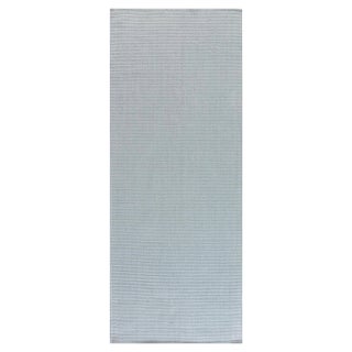Modern Custom Flat Weave Runner – Light Blue Elegance by Doris Leslie Blau For Sale