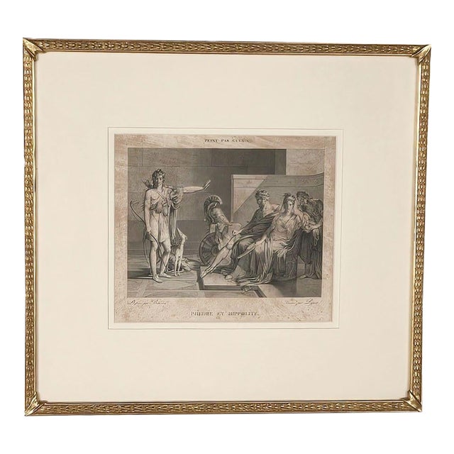 "Phèdre Et Hippolite", Print, France Circa 1800 For Sale