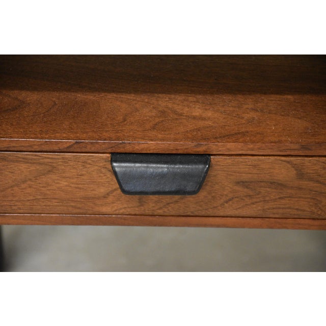 1950s Refinished Walnut Nightstands by Edward Wormley for Dunbar - A Pair For Sale - Image 10 of 12