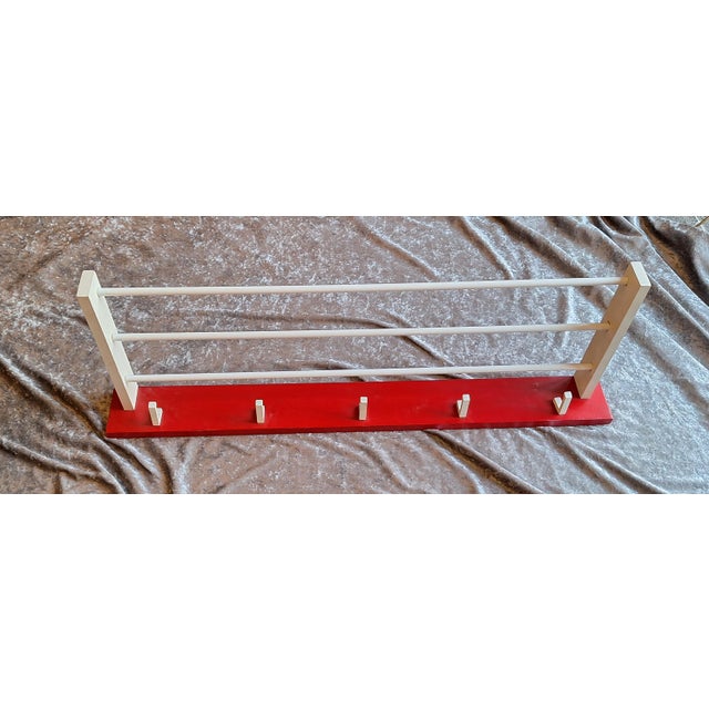 Vintage Wall-Mounted Coat Rack, 1970s, in Good conditions. Designed 1970 to 1979