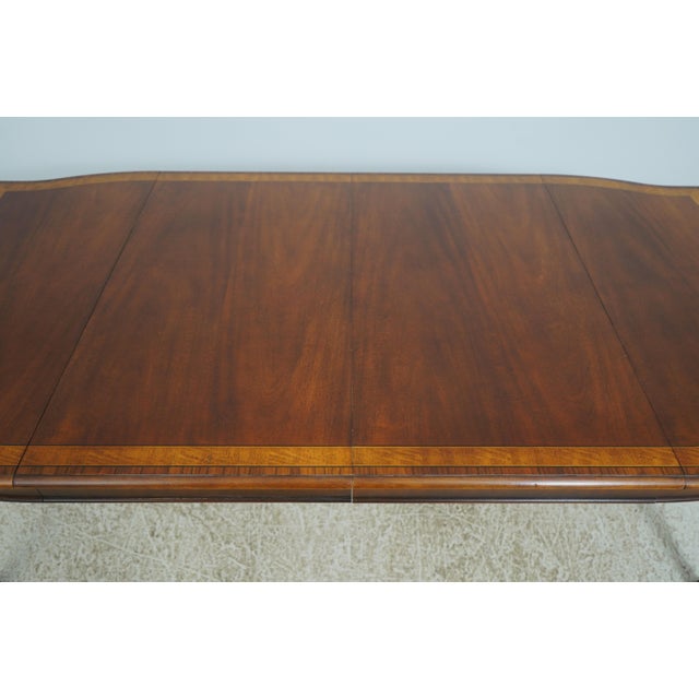 Henredon Chippendale Mahogany Dining Room Breakfast Table For Sale - Image 16 of 18