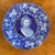 Late 19th Century Martha Washington Flow Blue Plate From an Original Miniature by Robertson - England For Sale - Image 5 of 8