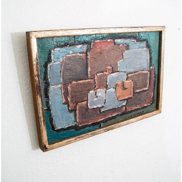 Artist: George Constant Oil On Canvas / Wood Frame Title: Lovers #152 Date: C 1960 Size: 18 W x 12 H About the Artist:...