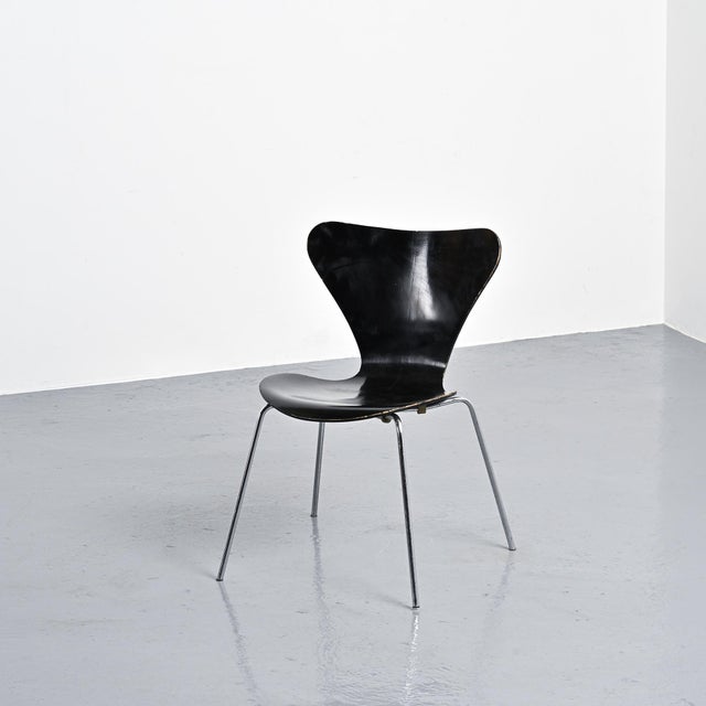 Fritz Hansen Chairs by Arne Jacobsen for Fritz Hansen, Denmark, 1970s, Set of 6 For Sale - Image 4 of 12