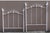 Pair of White Gloss Corsican Twin Beds With Bunny Finials For Sale - Image 4 of 8