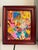 Orange Serg Graff "Fabric of Joy" Abstract Painting Acrylic on Canvas Framed Art, Coa For Sale - Image 8 of 11