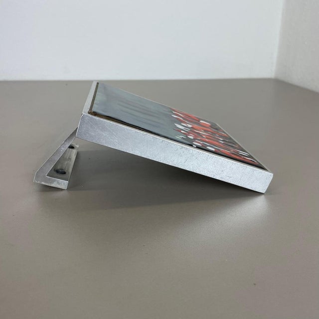 Brutalist Metal and Ceramic Door Push Handle attributed to Juliette Belarti, Belgium, 1970s For Sale - Image 6 of 18