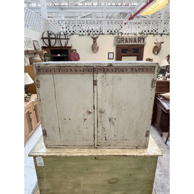This antique wooden cabinet is a true piece of functional history. Originally used as a sorting or filing unit, it...
