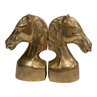 Brass Horse Bookends For Sale