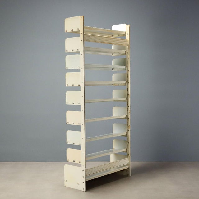 Vintage Bookcase in Metal, 1970s For Sale - Image 10 of 11