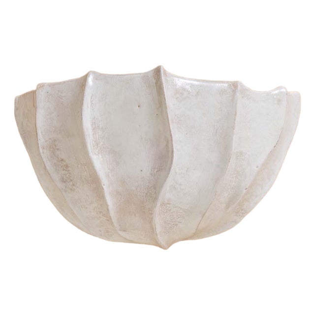 Thala Sculptural Ceramic Sconce, Large For Sale