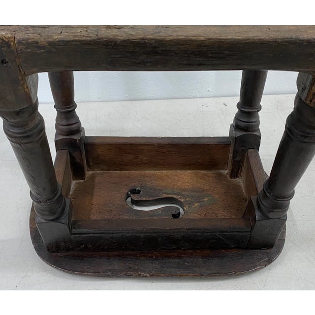 17th Century 17th Century English Oak Joint Stool / Bench For Sale - Image 5 of 6