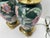 Vintage Chinoiserie Green Ceramic Floral Table Lamps With Brass Bases a Pair For Sale - Image 17 of 18