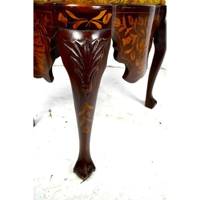 Dutch Marquetry Stool For Sale - Image 4 of 5