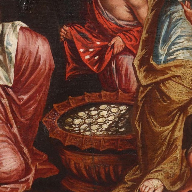 The Gathering of Manna, 1600s, Oil on Canvas For Sale - Image 6 of 15