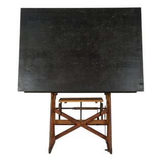 Wooden Drawing Table, 1900s For Sale