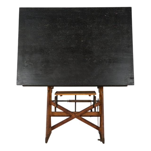 Wooden Drawing Table, 1900s For Sale
