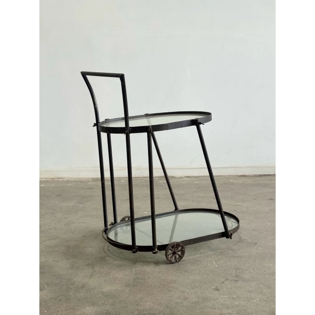 W31 H37 D22 Bar Cart in good as found condition with no major areas of wear other than patina. Unit is structurally sound...