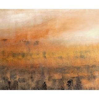 Warm Modern Abstract Landscape Print Giclee For Sale