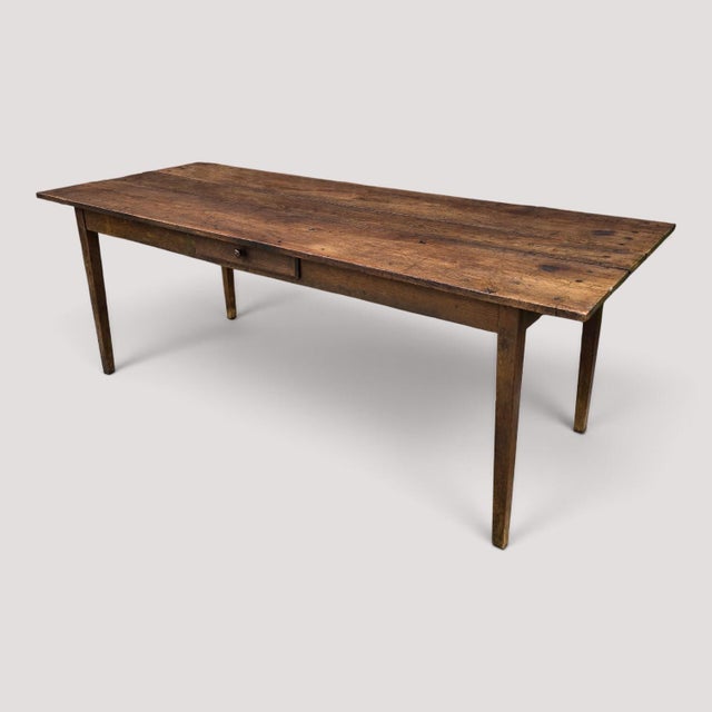 French Plank Kitchen Refectoy Farmhouse Dining Table, 1850 For Sale - Image 17 of 17