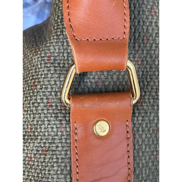 Vintage Yves Saint Laurent Monogram Coated Canvas Weekender Bag For Sale - Image 12 of 15