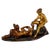 Metal Bronze Faun with Nude Female from Franz Bergmann, 1920s For Sale - Image 7 of 7