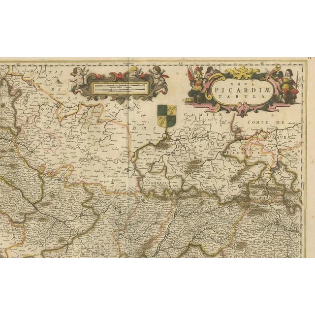 Picardy Map by Frederik De Wit, 1688 For Sale - Image 4 of 6