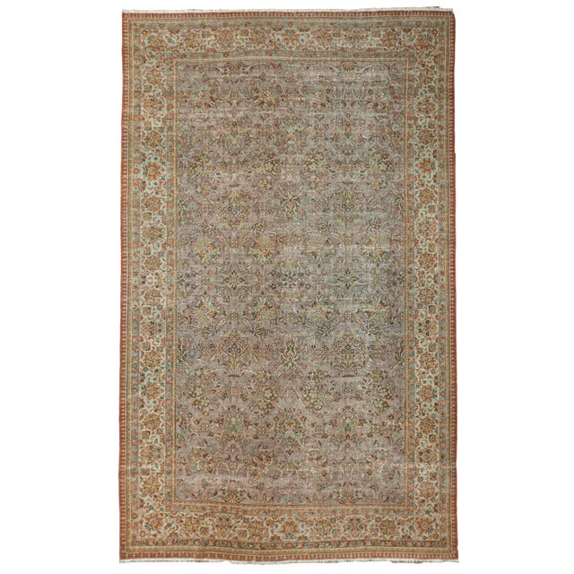 Vintage Traditional Hand-Knotted Wool Rug - 10'8" x 16'11" For Sale - Image 10 of 10