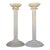 Karl Springer Scavo Glass Candle Holders Vintage 80's For Sale