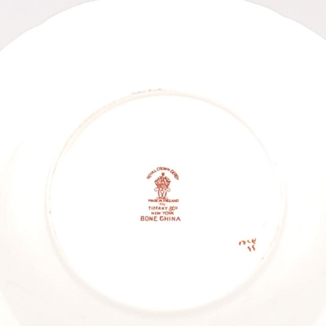 1980s Set of Nine Royal Crown Derby Soup Bowls, Circa 1980 For Sale - Image 5 of 8
