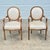 This pair of Louis XVI style open arm chairs by Century Furniture combines heirloom quality American craftsmanship with a...
