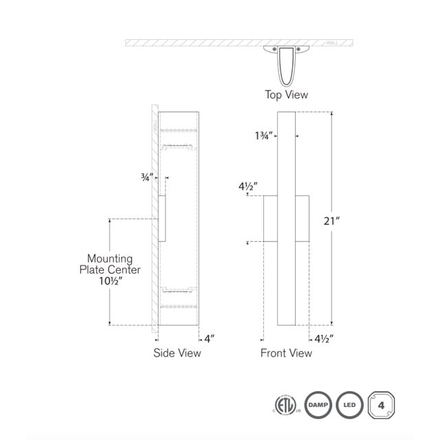 Modern Kelly Wearstler Lotura 21" Sconce For Sale - Image 3 of 4