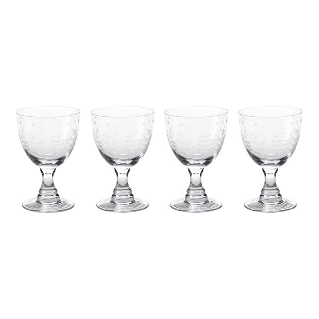 6" Tall Patia Red Wine Glass, Set of 4 For Sale