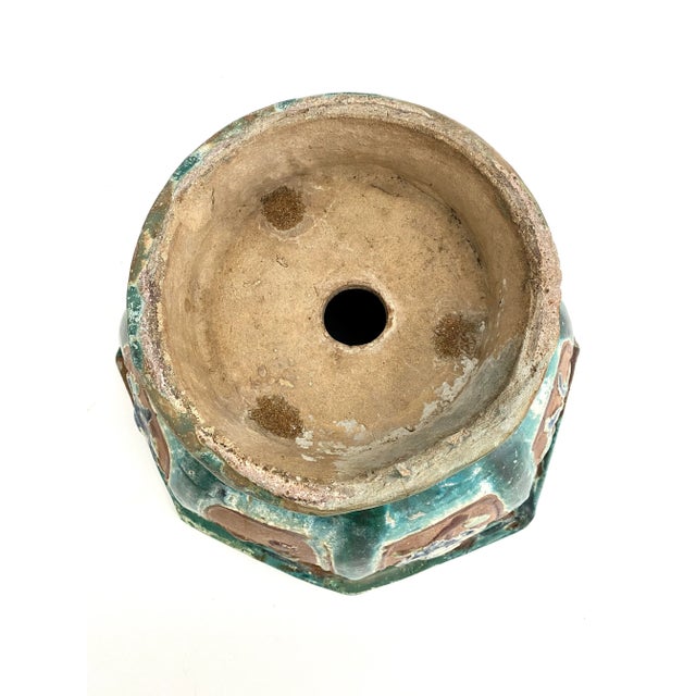 Early 1900s Oversized Chinese Glazed Terracotta Planter For Sale In Los Angeles - Image 6 of 6