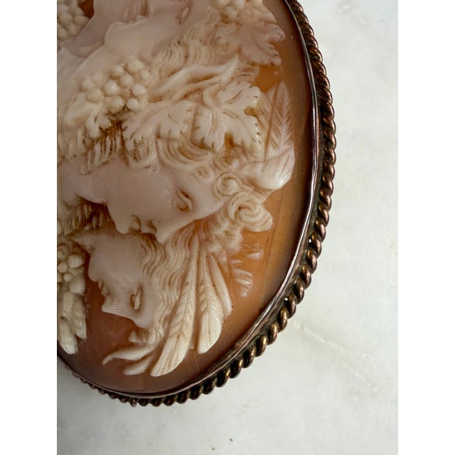 Antique Cameo Brooch 14k, Italy For Sale In Los Angeles - Image 6 of 8