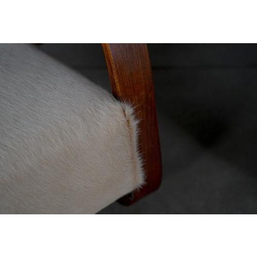 Lounge Chairs in Beige Pony Skin by Miroslav Navrátil, Czech Republic, 1950s, Set of 2 For Sale - Image 12 of 18