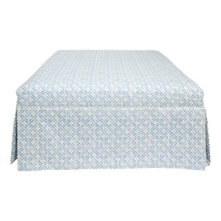 China Seas "Puccini" Upholstered Cocktail Table Ottoman For Sale