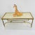 Mid-Century Modern Mid 20th Century Brass Parchment Top Cocktail Table For Sale - Image 3 of 12