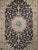 1900 - 1909 Vintage Fine Persian Nain Habibian Area Rug, Hand-Knotted Wool & Silk, Floral Pattern, 5x8, Navy & Ivory For Sale - Image 5 of 12