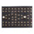 Schumacher Studded Leather Trim in Black For Sale