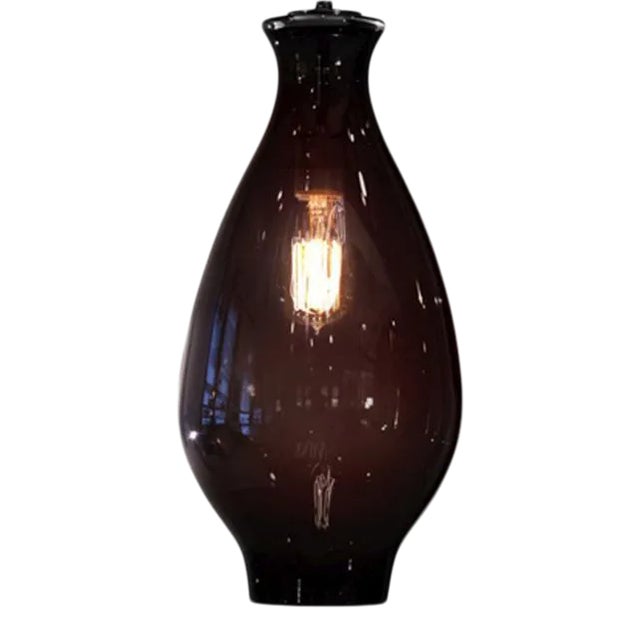 Iris Pendant Light from the Versuvius Collection in Ink For Sale