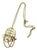 Chanel Gold CC Crystal Letter Birdcage Pendant Necklace For Sale
