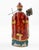 19th Century Antique Spanish Colonial Polychrome Carved Wood Bishop Saint Bulto With Glass Eyes, Circa 1800 For Sale - Image 5 of 10