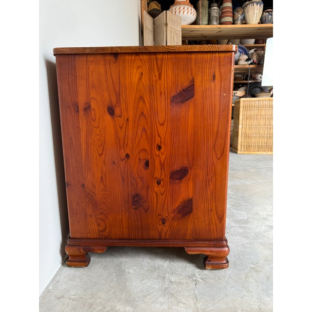 Wood Vintage Pine Wood Desk by Furniture Makers For Sale - Image 7 of 12