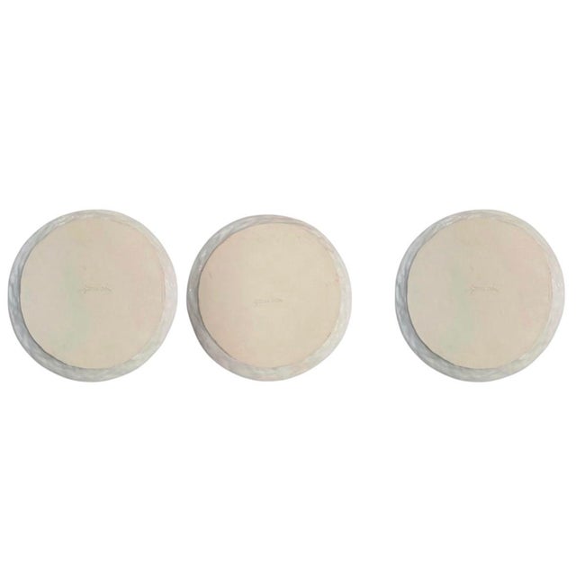 Ceramic Set of 3 Vintage Handcrafted Ceramic Insect Beetle Plates For Sale - Image 7 of 12