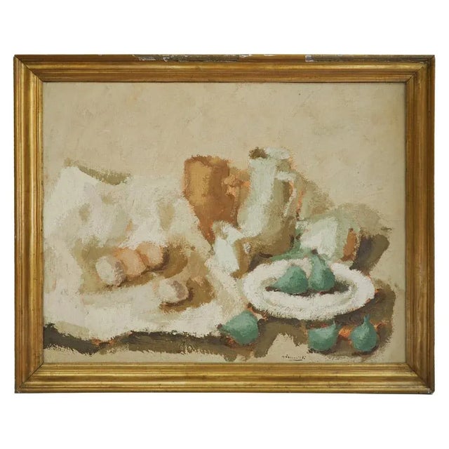 Still Life Painting by Osvaldo Piraccini For Sale - Image 4 of 4